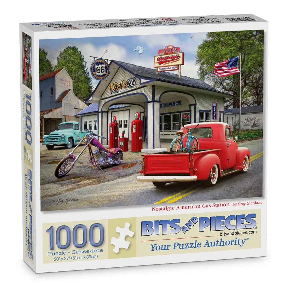 Nostalgic American Gas Station